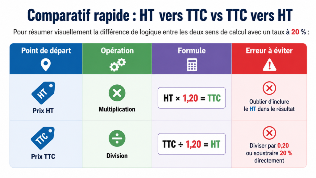 Calculer une TVA à 20 %