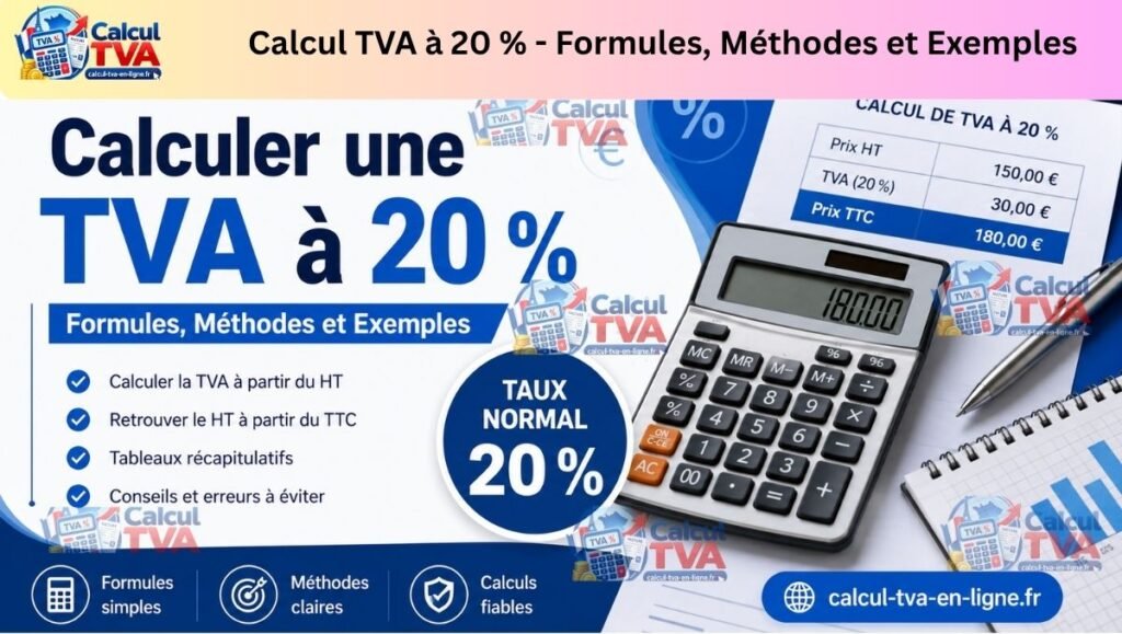 Comment Calculer une TVA à 20 % ? Formule et Exemples