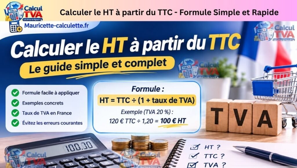Comment Calculer le HT à Partir du TTC ? Formule et Exemple